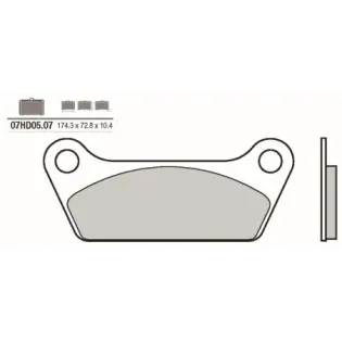 Pastillas de freno moto Brembo genuinas 07HD0507