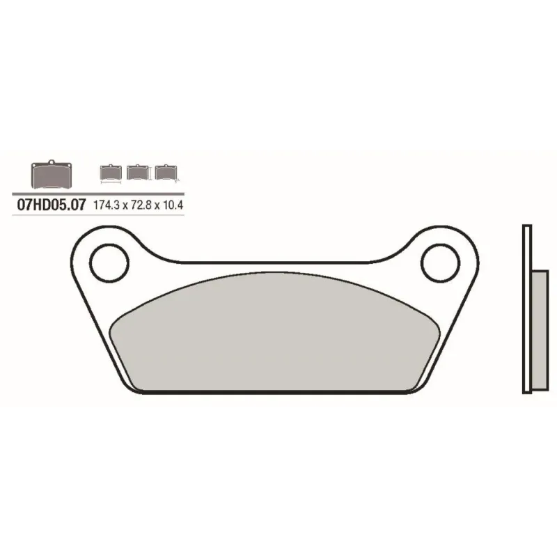 Pastillas de freno moto Brembo genuinas 07HD0507