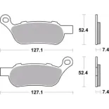 Pastillas de freno moto Brembo sinterizadas 07HD07SP