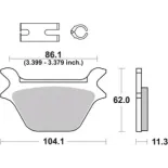 Pastillas de freno moto Brembo genuinas 07HD1011