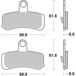 Pastillas de freno moto Brembo sinterizadas 07HD15SA