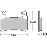 Pastillas de freno moto Brembo sinterizadas 07HD20SA