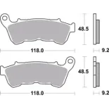 Pastillas de freno moto Brembo orgánicas 07HD22CC