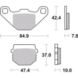 Pastillas de freno moto Brembo genuinas 07HO1118