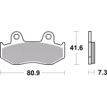 Pastillas de freno moto Brembo genuinas 07HO1505