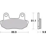 Pastillas de freno moto Brembo genuinas 07HO1609