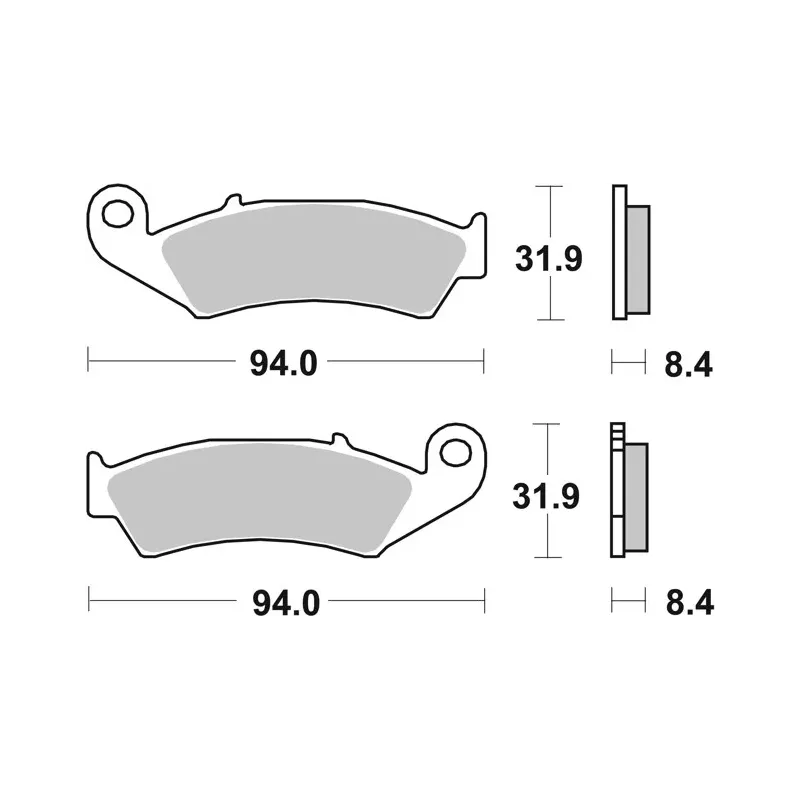 Pastillas de freno moto Brembo genuinas 07HO2911