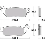 Pastillas de freno moto Brembo sinterizadas 07HO31SP