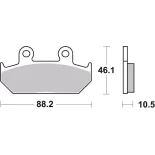 Pastillas de freno moto Brembo sinterizadas 07HO35SA