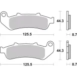 Pastillas de freno moto Brembo sinterizadas 07HO39SP
