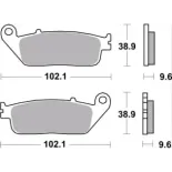 Pastillas de freno moto Brembo sinterizadas 07HO41LA