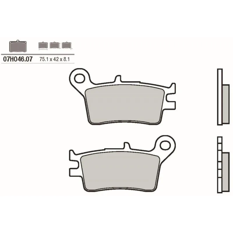 Pastillas de freno moto Brembo genuinas 07HO4607