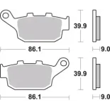 Pastillas de freno moto Brembo orgánicas 07HO53CC