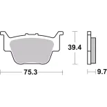 Pastillas de freno moto Brembo sinterizadas 07HO55SD