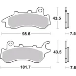 Pastillas de freno moto Brembo orgánicas 07HO642CC
