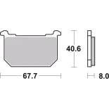 Pastillas de freno moto Brembo genuinas 07KA0506