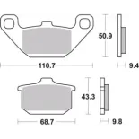 Pastillas de freno moto Brembo sinterizadas 07KA08SA