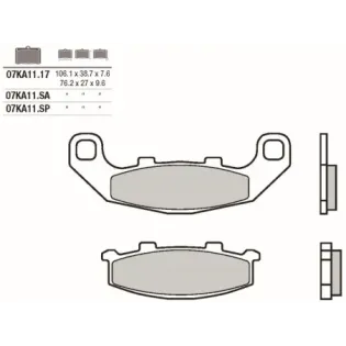 Pastillas de freno moto Brembo genuinas 07KA1117