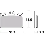 Pastillas de freno moto Brembo genuinas 07KA1406