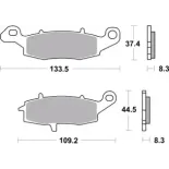 Pastillas de freno moto Brembo genuinas 07KA1907
