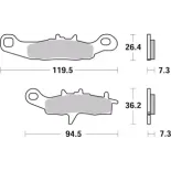 Pastillas de freno moto Brembo sinterizadas 07KA22SD