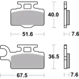 Pastillas de freno moto Brembo sinterizadas 07KA27SD