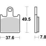 Pastillas de freno moto Brembo sinterizadas 07KA28LA