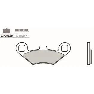 Pastillas de freno moto Brembo sinterizadas 07PO02SD