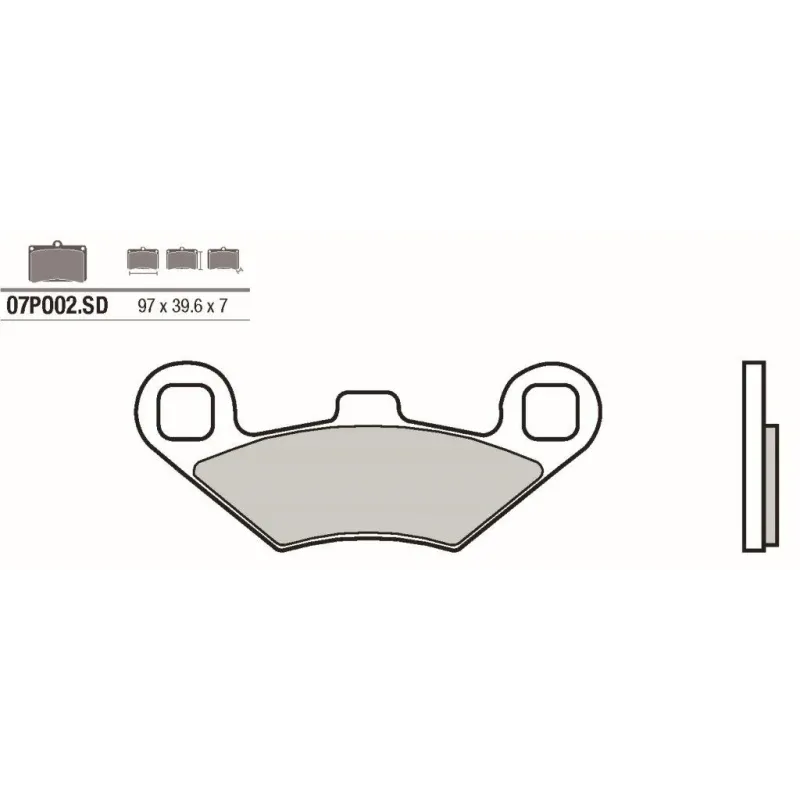 Pastillas de freno moto Brembo sinterizadas 07PO02SD
