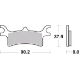 Pastillas de freno moto Brembo sinterizadas 07PO06SD
