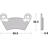 Pastillas de freno moto Brembo sinterizadas 07PO07SD
