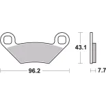 Pastillas de freno moto Brembo sinterizadas 07PO11SD