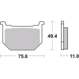 Pastillas de freno moto Brembo genuinas 07SU0312