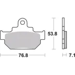 Pastillas de freno moto Brembo genuinas 07SU0904