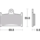 Pastillas de freno moto Brembo sinterizadas 07SU14SA