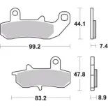 Pastillas de freno moto Brembo genuinas 07SU1718
