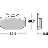 Pastillas de freno moto Brembo orgánicas 07SU18TT