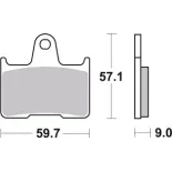 Pastillas de freno moto Brembo sinterizadas 07SU25SP