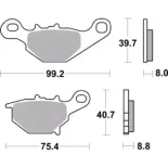 Pastillas de freno moto Brembo sinterizadas 07SU31SD