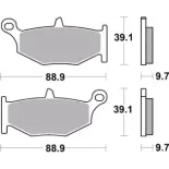 Pastillas de freno moto Brembo sinterizadas 07SU32SP