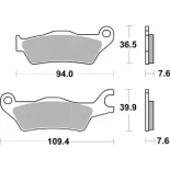 Pastillas de freno moto Brembo sinterizadas 07SU33SA