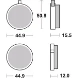Pastillas de freno moto Brembo genuinas 07YA0113