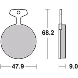 Pastillas de freno moto Brembo genuinas 07YA0207
