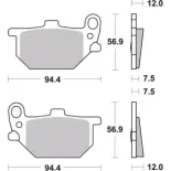 Pastillas de freno moto Brembo genuinas 07YA0413