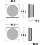 Pastillas de freno moto Brembo genuinas 07YA0527