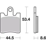 Pastillas de freno moto Brembo orgánicas 07YA09CC