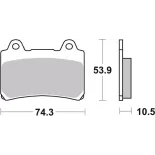 Pastillas de freno moto Brembo genuinas 07YA1711