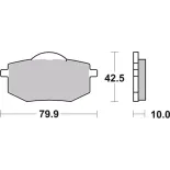 Pastillas de freno moto Brembo genuinas 07YA1909