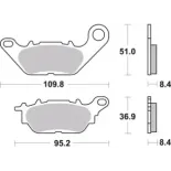 Pastillas de freno moto Brembo orgánicas 07YA28CC