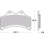 Pastillas de freno moto Brembo genuinas 07YA3108